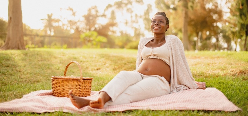 mom enjoying sun 